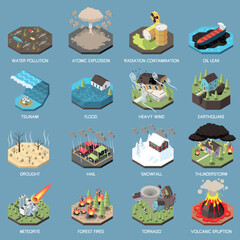 Natural Disasters Isometric