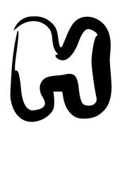Rough Hand Drawn Fat Rounded Font Type