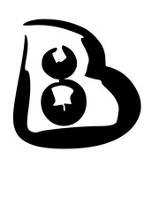 Rough Hand Drawn Fat Rounded Font Type