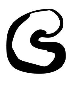 Rough Hand Drawn Fat Rounded Font Type