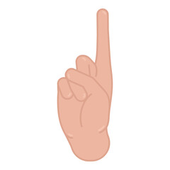 Isolated colored hand gesture icon Vector illustration