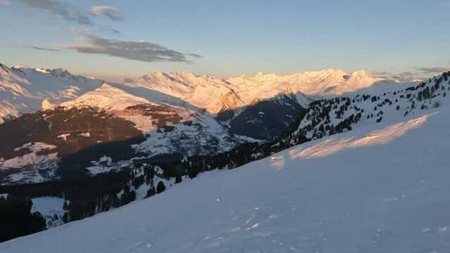Ski timelapse panorama