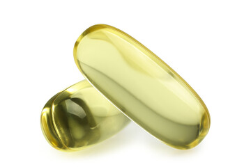 macro of fish oil supplements isolaled