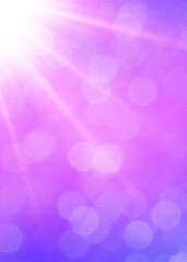 Purple sun glare effect  vertical banner template, Usable for backgrounds, social media,  posts,  story, poster, events,  online web Ads and various graphic design works