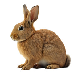 Obraz premium Transparent Png Rabbits isolated on white Background