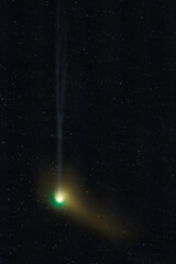 Comet C2022 E3, bright green nucleus and Comet's ion tail. 30th jan 23