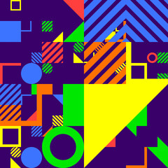 Obraz premium abstract geometric shapes composition background