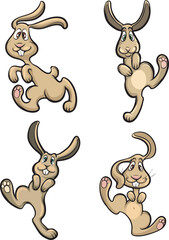 funny rabbits - PNG image with transparent background