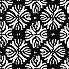 Noisy seamless pattern hand drawn with dry brush