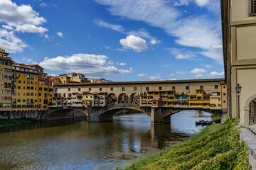 One of the oldest bridges in Florence, the bridge of goldsmiths