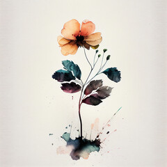 abstract background Flower. generative ai