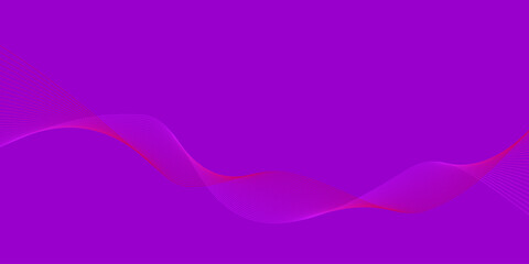 Dark background Pink wave lines Flowing waves Abstract digital equalizer sound wave. Flow. Line Vector illustration for tech futuristic innovation concept Purple Violet background Graphic design Curve