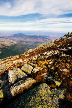 Autumn landscape, Baxter State Park, Maine.