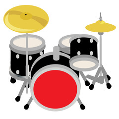 Rock band musician instruments 