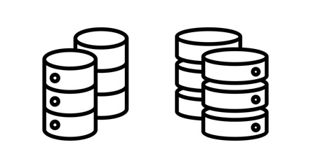 Database icon vector illustration. database sign and symbol