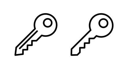 Key icon vector illustration. Key sign and symbol.