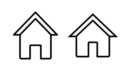 Home icon vector illustration. House sign and symbol