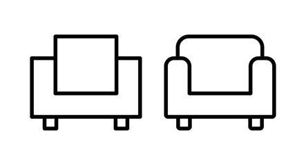Sofa icon vector illustration. sofa sign and symbol. furniture icon