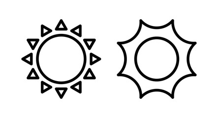 Sun icon vector illustration. Brightness sign and symbol.