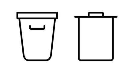Trash icon vector illustration. trash can icon. delete sign and symbol.