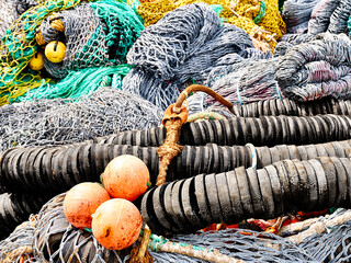 Fish Nets, Floats and Buoys