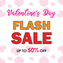 Fototapeta premium Valentine's day sale background