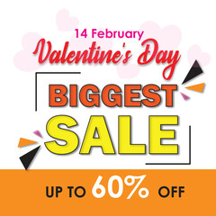 Valentine's day sale background