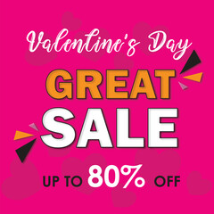 Valentine's day sale background