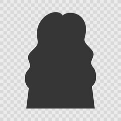People Head Silhouette .Profile Face Icon.Vector