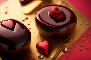 heart shaped chocolate cake luxury 