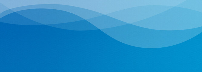 Obraz premium Abstract geometrical blue gradient digital web horizontal banner design template blank with place for text . Wavy liquid transparent white shapes.