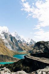 Mirador de las Tres lagunas en la cordillera Huayhuash