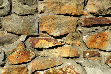 Texture and surface of wall by stone.