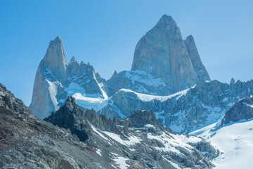 View of the beautiful Fitz Roy Mountain - El Chaltén, Argentina