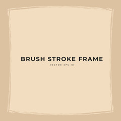 Grunge brush stroke frame background border decoration