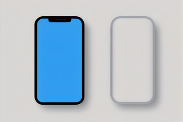 phone with blank screen,Generative IA