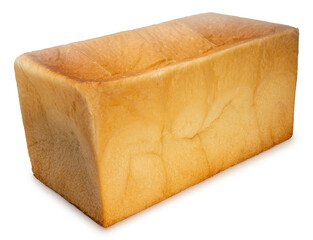 Baked Bread isolated on white, White Toast bread  Isolated on White background, With work path.