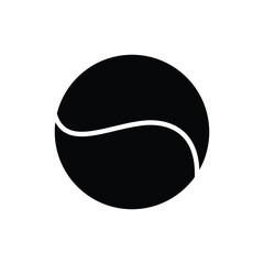 tennis ball icon vector design template simple and modern