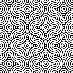 Seamless pattern background with black and white geometric stripe line
