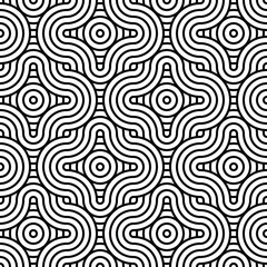 Seamless pattern background with black and white geometric stripe line