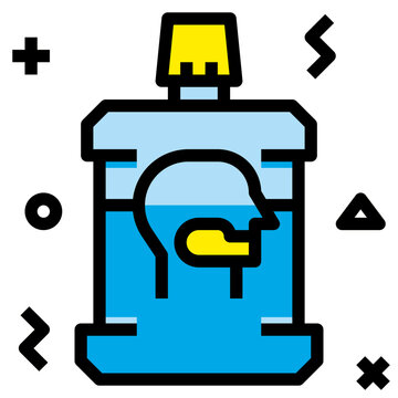 recommend clip art: mouthwash filled outline icon