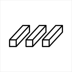 Business Trading Finance Trade Outlined Line Vector Icon Illustration Gold silver gold bar, on white background.