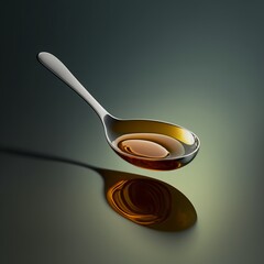 a spoon of oil
