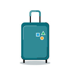 luggage isolate travel symbol vector illustration
