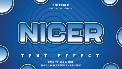 nicer editable text effect with modern and simple style, usable for logo or campaign title