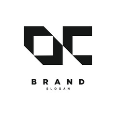Modern letter OC logo design for your brand or business