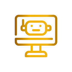 robot gradient icon