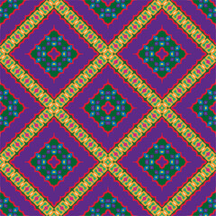 Vector geometric ornament in ethnic style. Seamless pattern with  abstract shapes, repeat tiles. Vintage retro texture. . Repeating pattern for decor, fabric,textile and fabric .