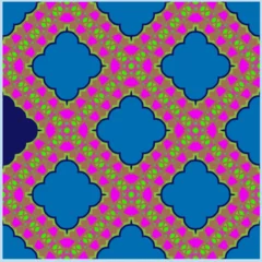 Fototapete Vector geometric ornament in ethnic style. Seamless pattern with  abstract shapes, repeat tiles. Vintage retro texture. . Repeating pattern for decor, fabric,textile and fabric . © t2k4