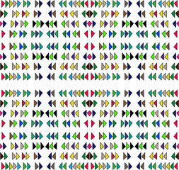 Vector geometric ornament in ethnic style. Seamless pattern with  abstract shapes, repeat tiles. Vintage retro texture. . Repeating pattern for decor, fabric,textile and fabric .